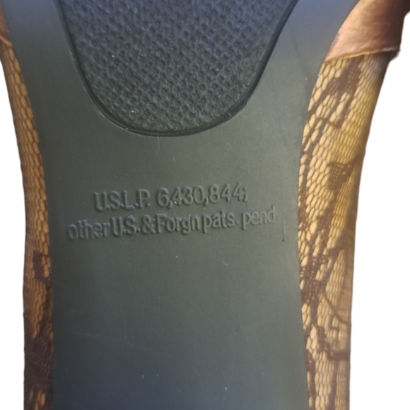 Rampage Lace Bronze Peep Toe Pumps Heels - Picture 9 of 10